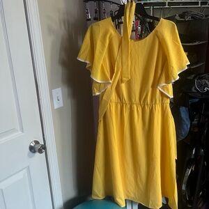 Vibrant Yellow Luxology Sunny Dress